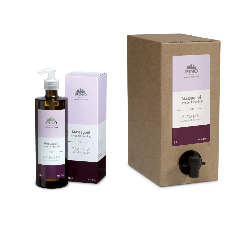 PINO naturreine Aroma Massageöle Lavendel Rosalina - calm 3 l