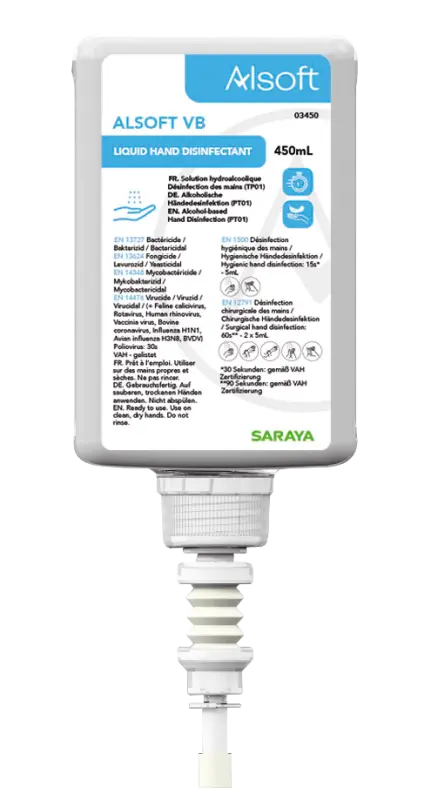 Saraya Alsoft VB Händedesinfektion 450 ml Saraya Alsoft VB Händedesinfektion 450 ml