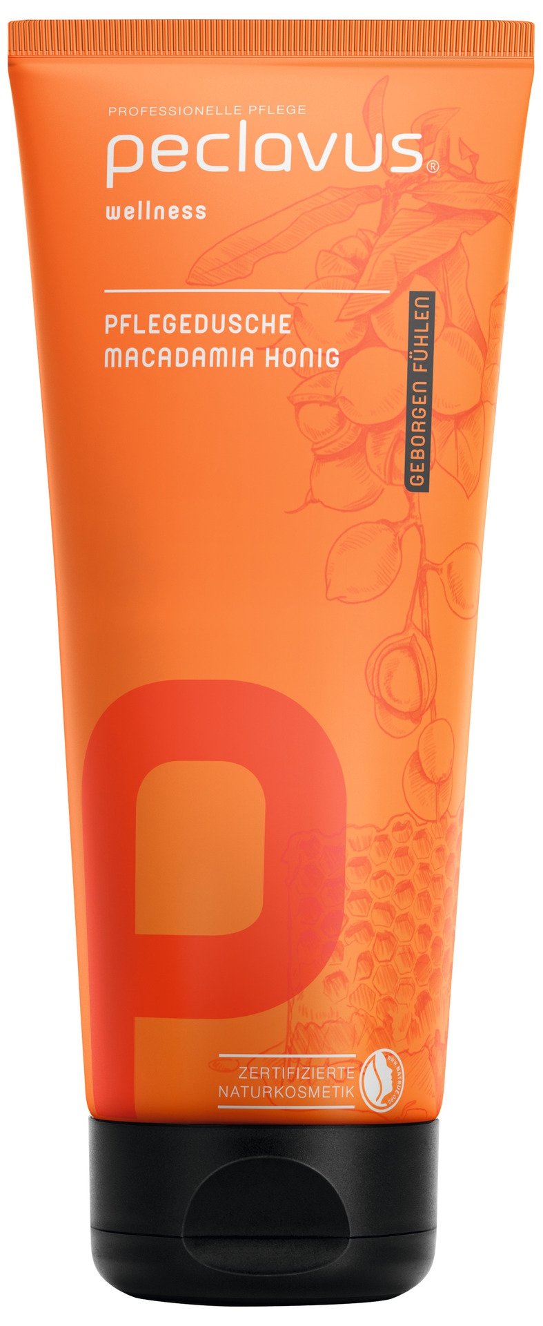 PECLAVUS Pflegedusche Macadamia Honig | Geborgen fühlen 200 ml PECLAVUS Pflegedusche Macadamia Honig | Geborgen fühlen 200 ml