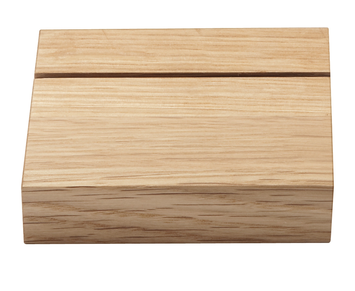 RUCK Werbekartenhalter aus Holz, Holzpodest Universal | 85x85x19 mm RUCK Werbekartenhalter aus Holz, Holzpodest Universal | 85x85x19 mm