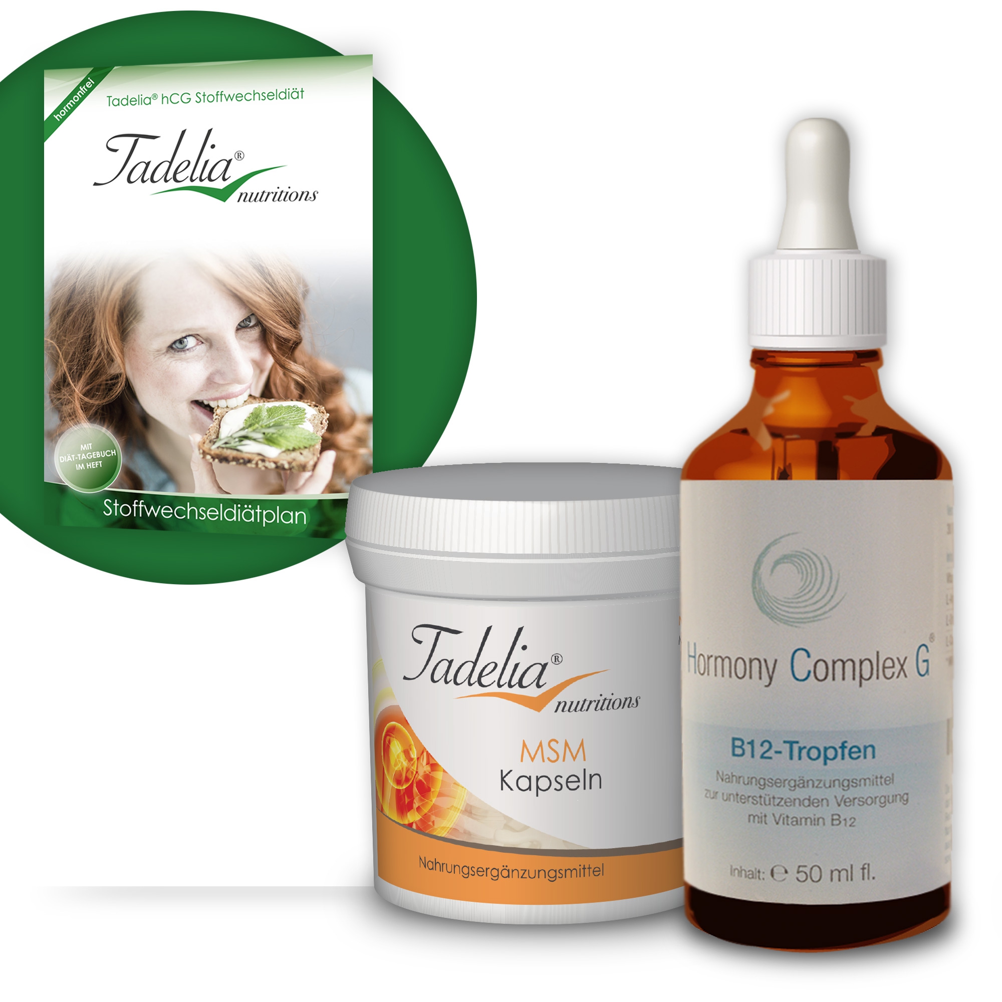 Tadelia® MSM mit Tadelia hCG Stoffwechseldiätplan + Hormony Complex G B12 Tropfe Tadelia® MSM mit Tadelia hCG Stoffwechseldiätplan + Hormony Complex G B12 Tropfe