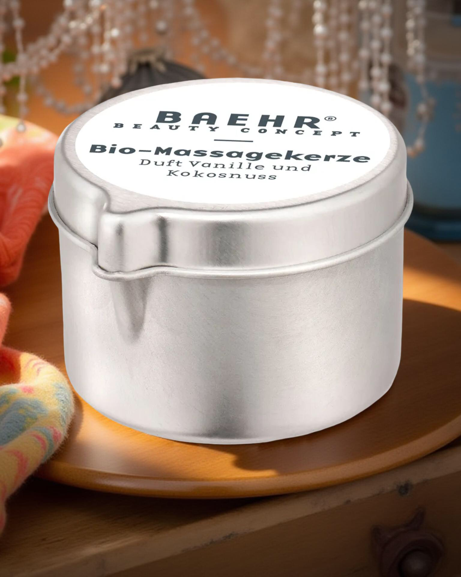BAEHR BEAUTY CONCEPT - Bio-Massagekerze, Vanilla-Kokosnuss, 50 ml BAEHR BEAUTY CONCEPT - Bio-Massagekerze, Vanilla-Kokosnuss, 50 ml