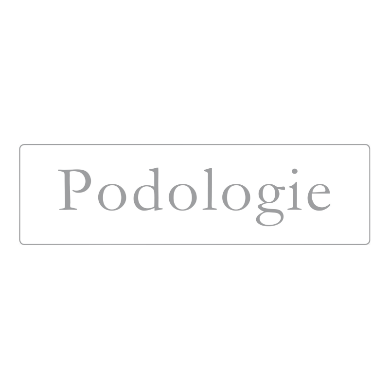 🟡 Hinweisklebeschild Podologie 35 x 10 cm rechteckig