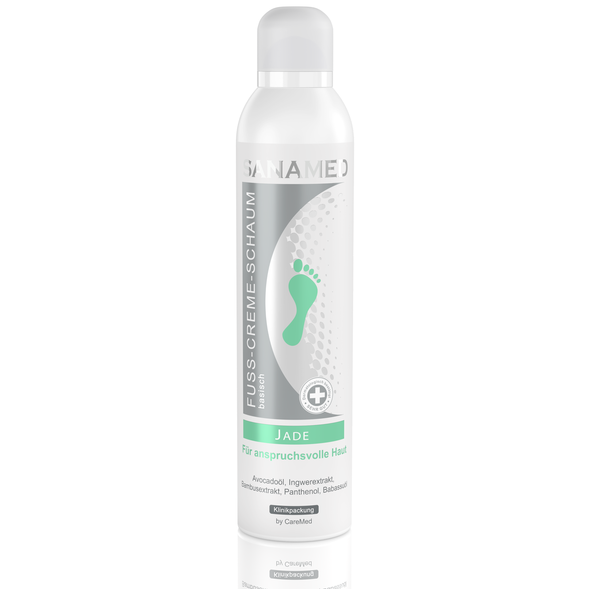 Sanamed Fuß-Creme-Schaum "Jade" - 300 ml