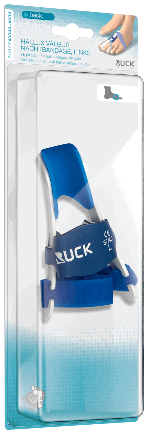 RUCK DRUCKSCHUTZ basic Hallux Valgus Nachtbandage | links Gr. 37-40