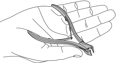 RUCK INSTRUMENTE Trapez Mini-Kopfschneider | Länge 10,5 cm Scheide 12 mm halbseitig