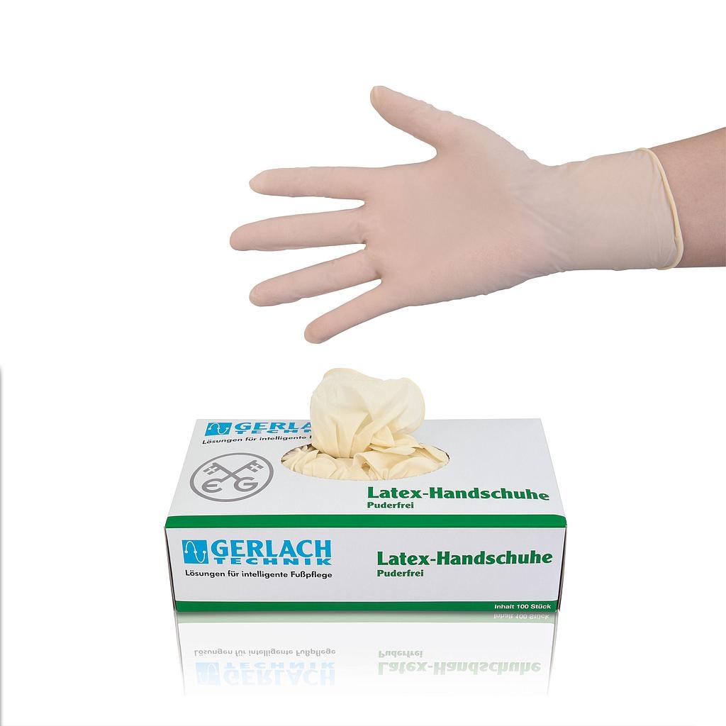 Gerlach Latex-Einmalhandschuhe | L groß 100 Stück Gerlach Latex-Einmalhandschuhe | L groß 100 Stück