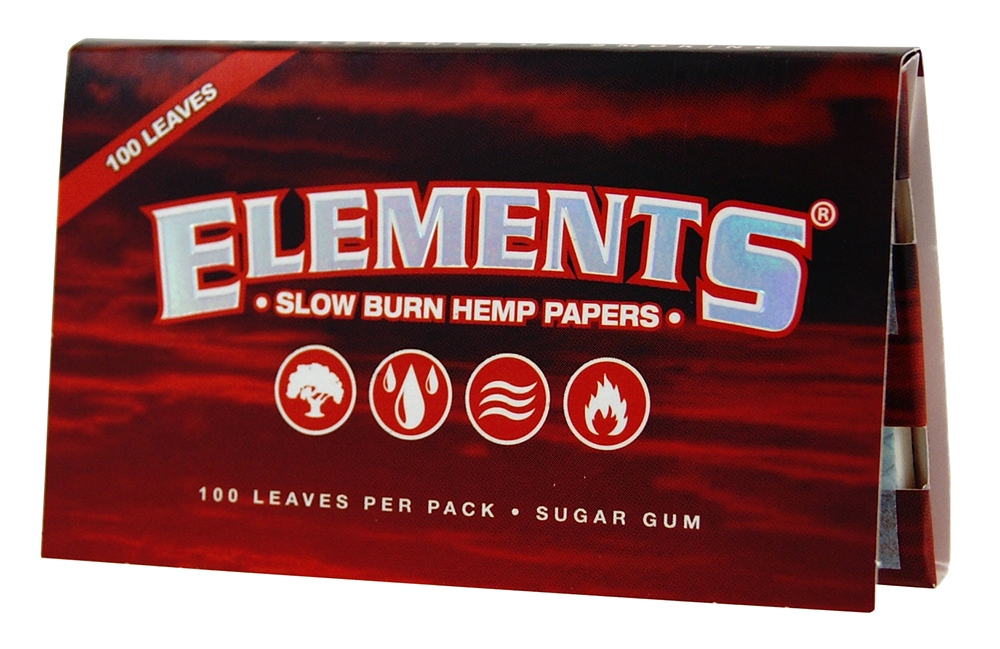 Elements Papers I Red Single Wide Double Window, 25 x 100 Papers BOX