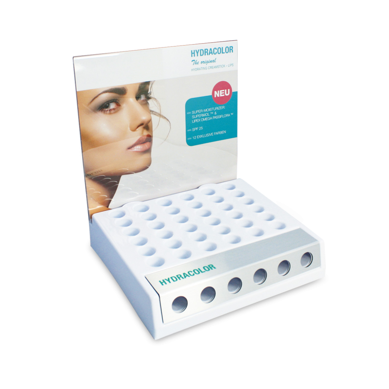 HYDRACOLOR Display aus Acryl, leer HYDRACOLOR Display aus Acryl, leer