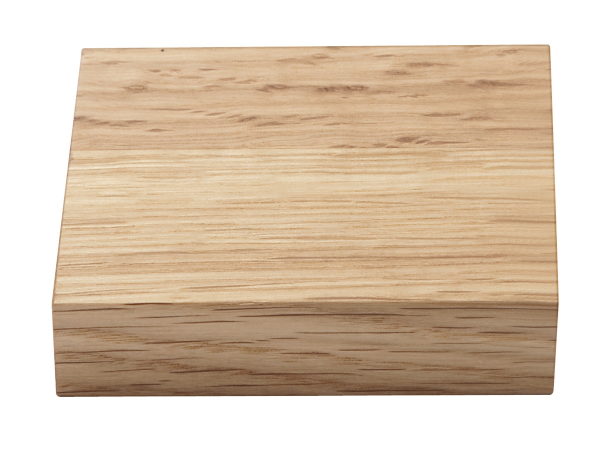 RUCK Werbekartenhalter aus Holz, Holzpodest Universal | 85x85x19 mm