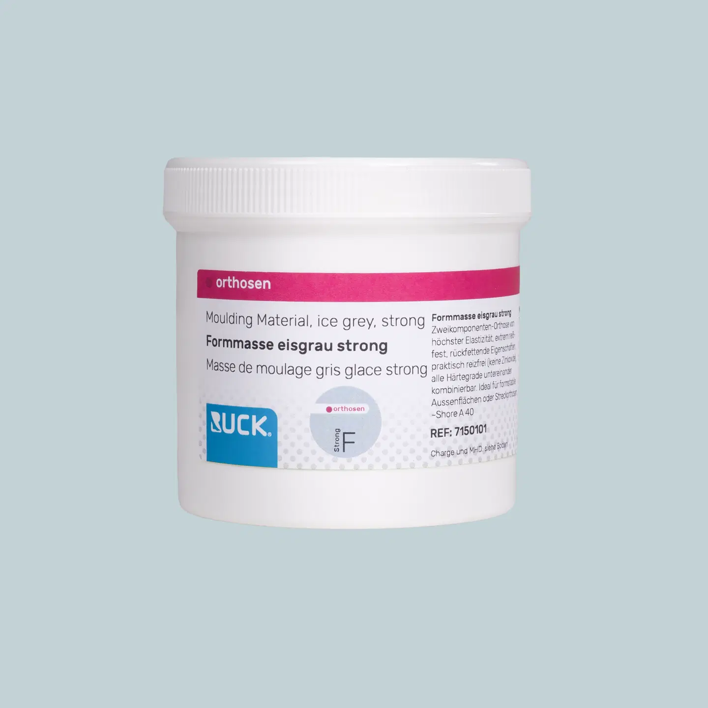 RUCK orthosen Formmasse eisgrau, strong, Shore A 40, 250 g