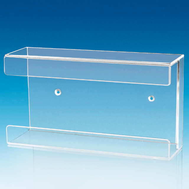 Handschuhbox-Halterung aus Plexyglas/Acryl, transparent Handschuhbox-Halterung aus Plexyglas/Acryl, transparent