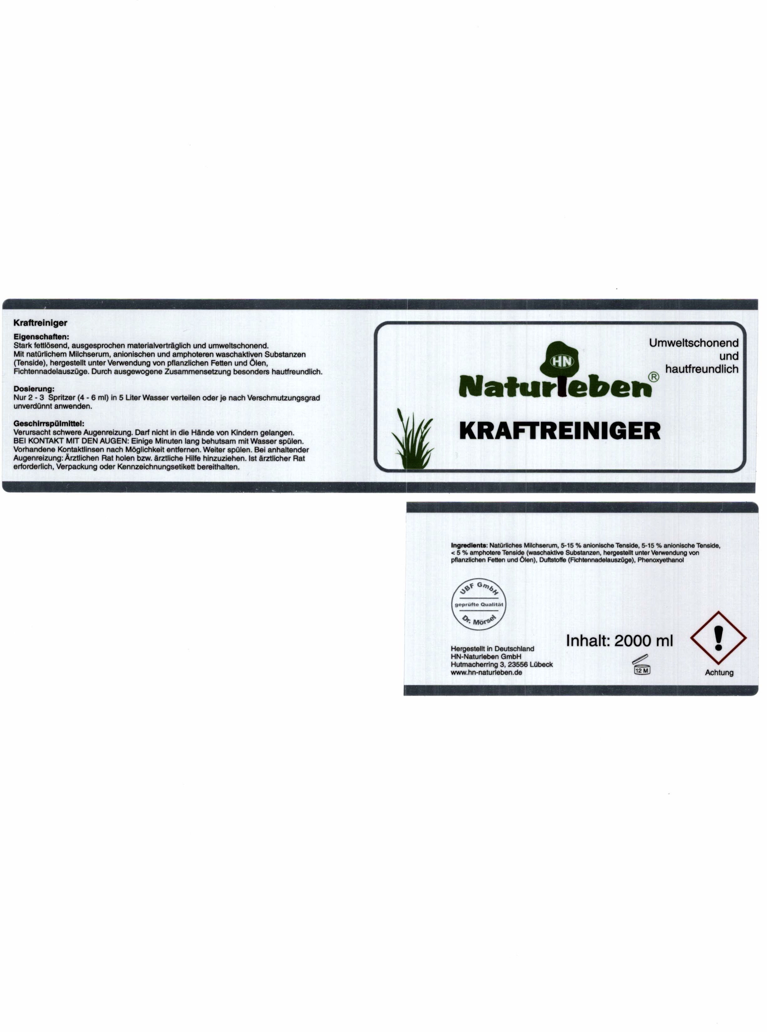 Naturleben Kraftreiniger 500 ml