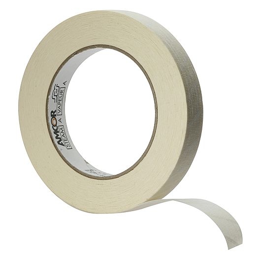 Klebeband mit Dampfindikator, 19 mm x 50 m Klebeband mit Dampfindikator, 19 mm x 50 m