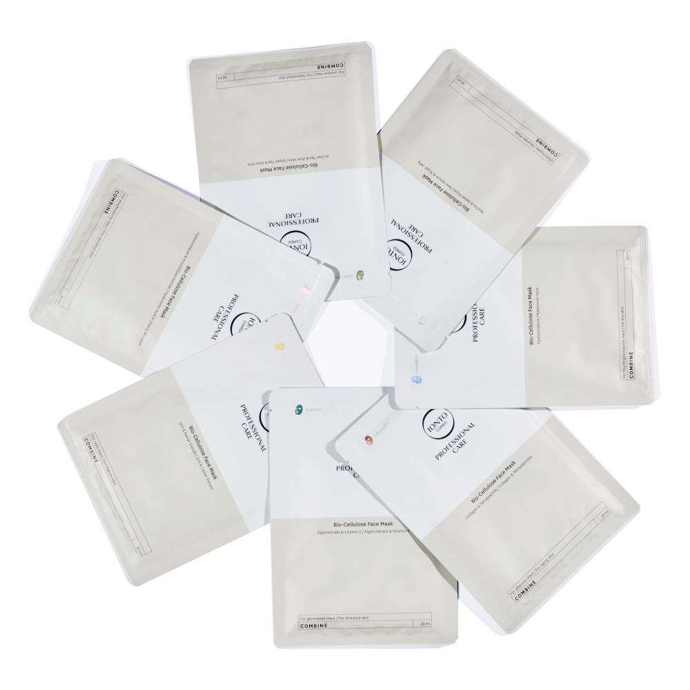 IONTO-COMED Professional Care Combine Bio-Cellulose-Mask Kennenlern-Set 7 Stück IONTO-COMED Professional Care Combine Bio-Cellulose-Mask Kennenlern-Set 7 Stück