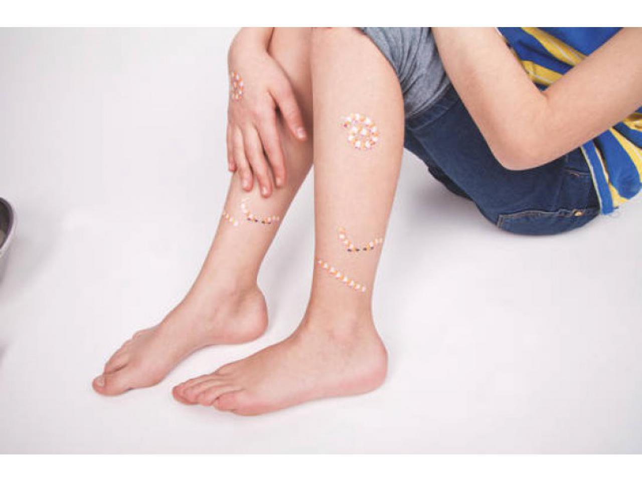 Peclavus kids Tausendfüßler Tattoo Motiv 1 gebogen