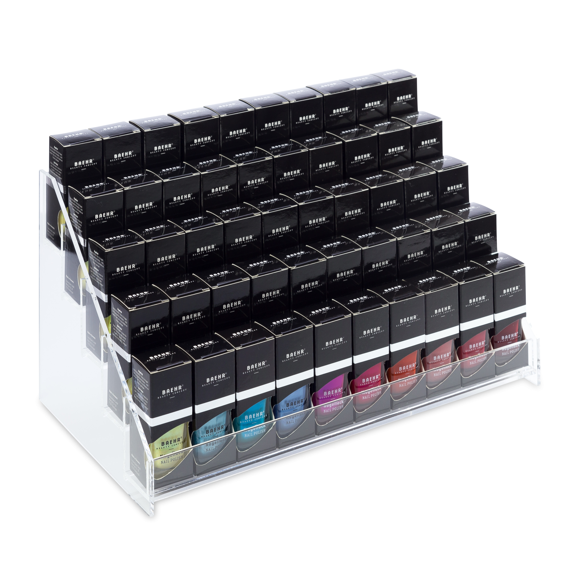 Theken-Display Acryl, leer für Nagellacke Theken-Display Acryl, leer für Nagellacke