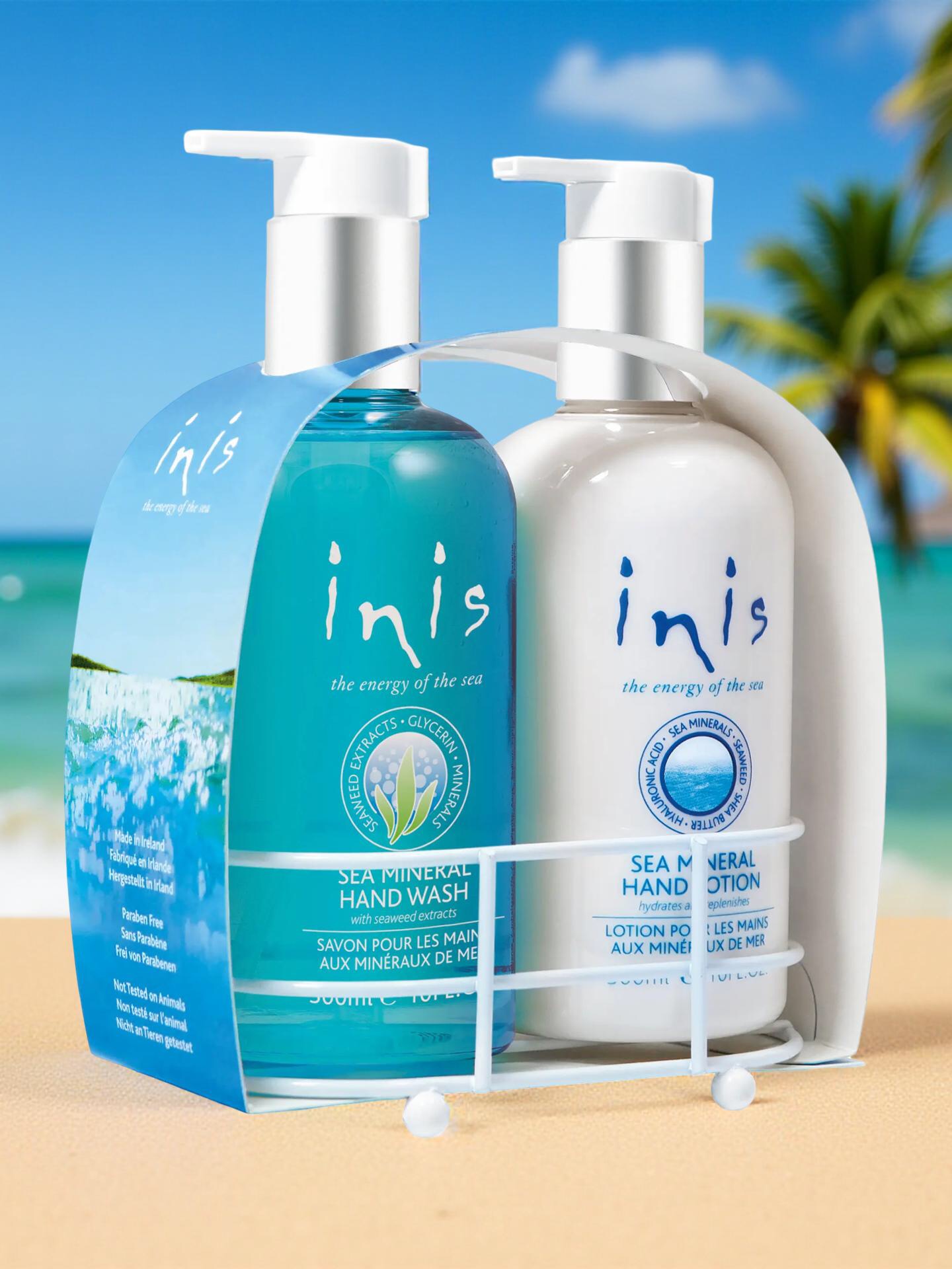 Inis Handpflege-Duo mit Ständer 2 x 300 ml