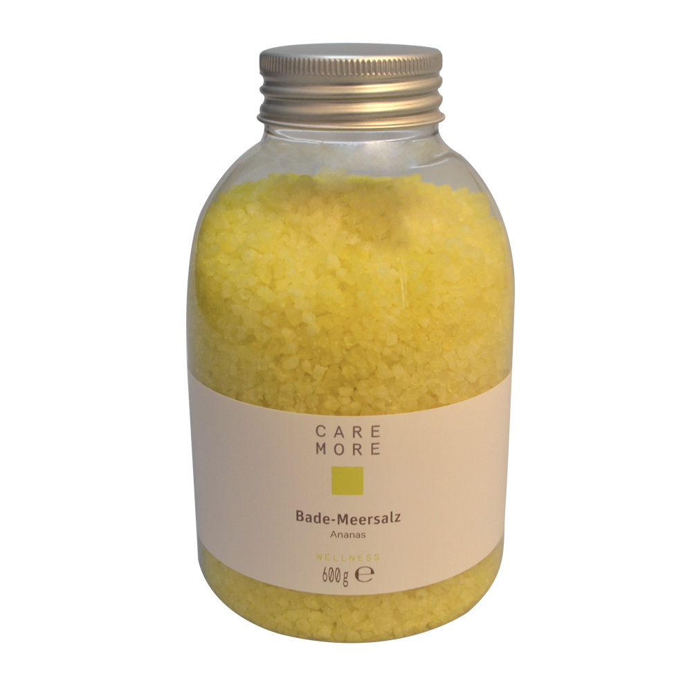 CARE MORE Bade-Meersalz 600 g Ananas CARE MORE Bade-Meersalz 600 g Ananas