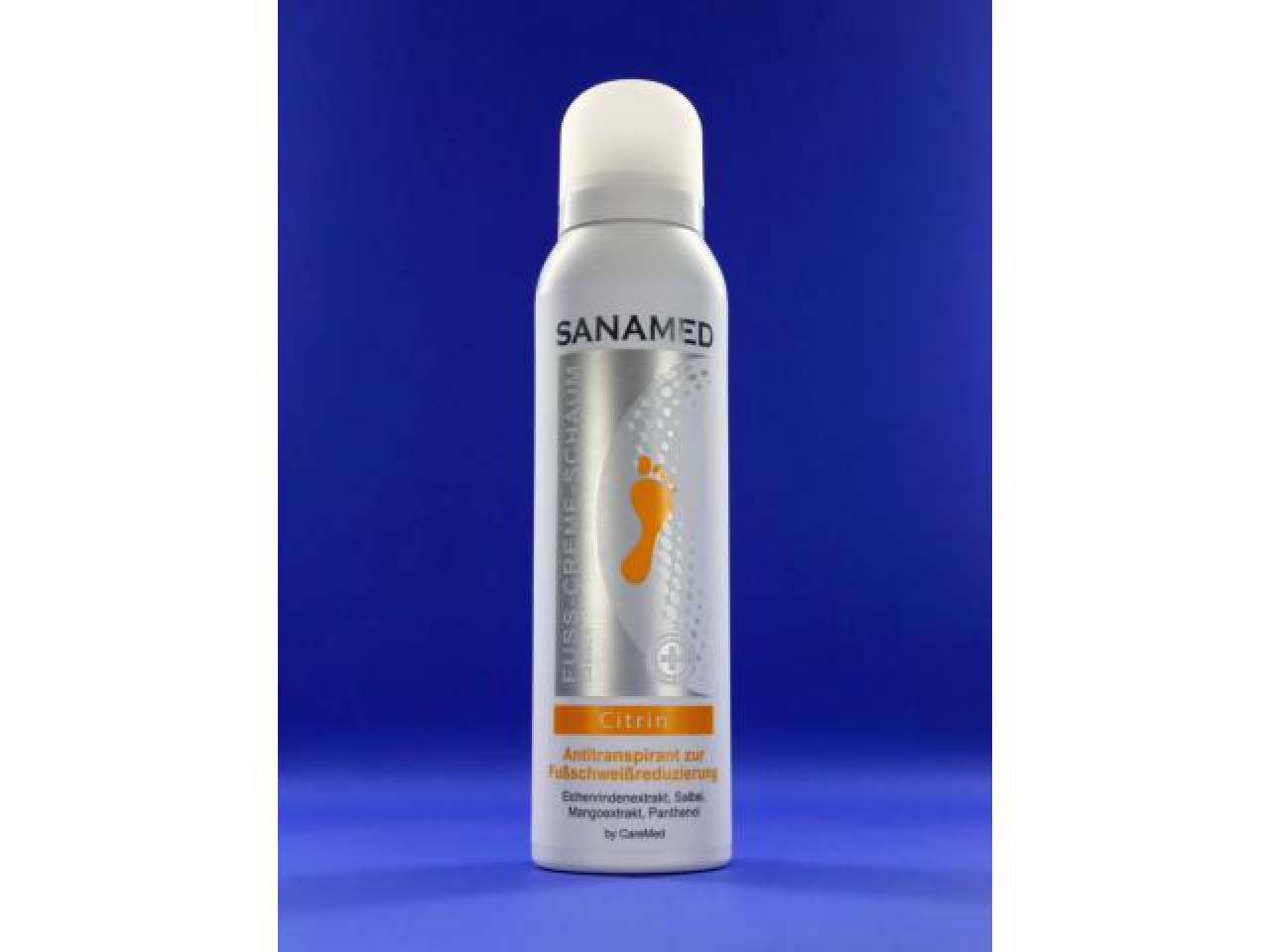 Sanamed Fuß-Creme-Schaum "Citrin" - 150 ml Sanamed Fuß-Creme-Schaum "Citrin" - 150 ml