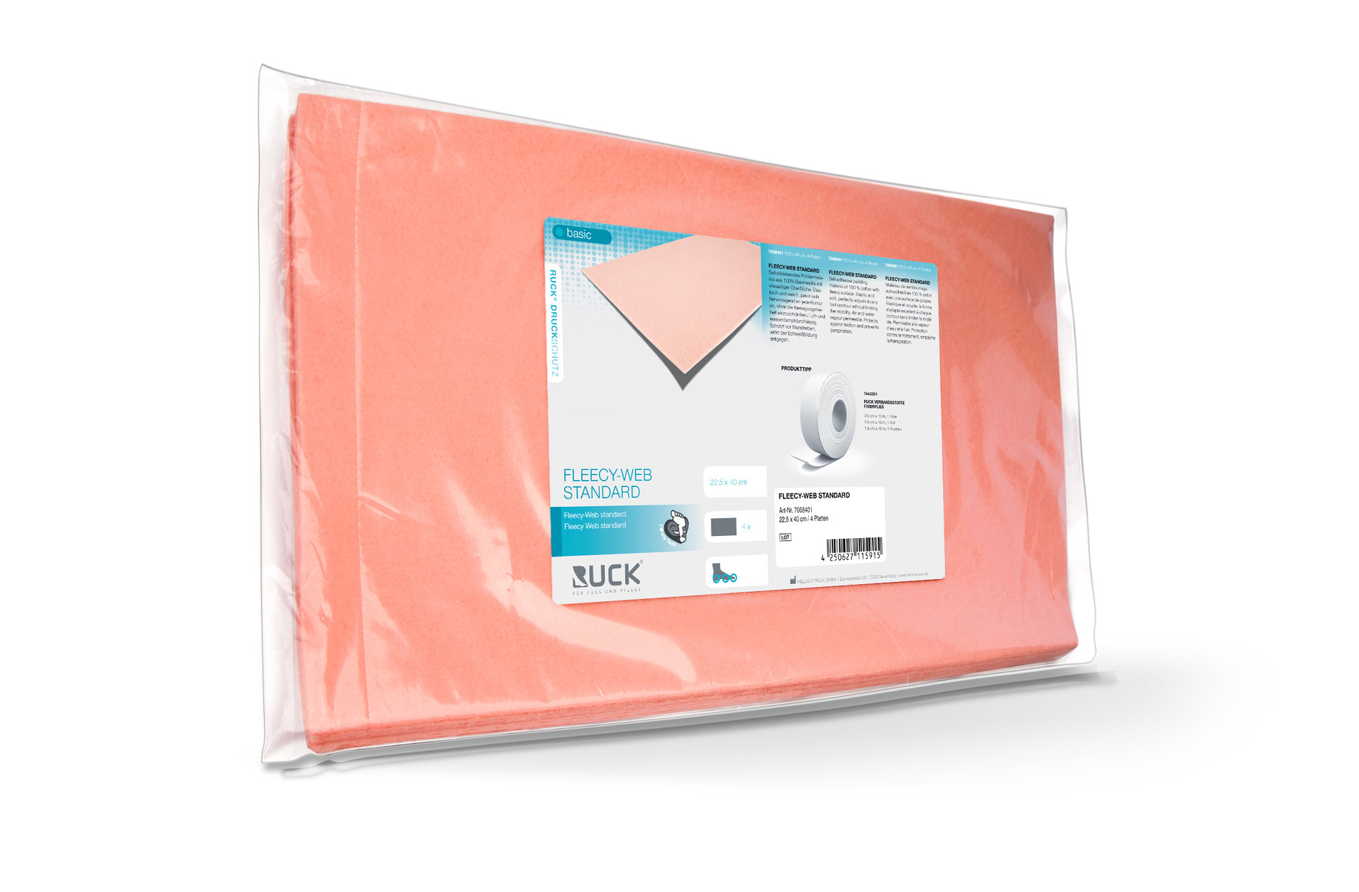 Fleecy Web Standard 22,5 x 40 cm | Stärke: 1 mm | 4 Platten Fleecy Web Standard 22,5 x 40 cm | Stärke: 1 mm | 4 Platten