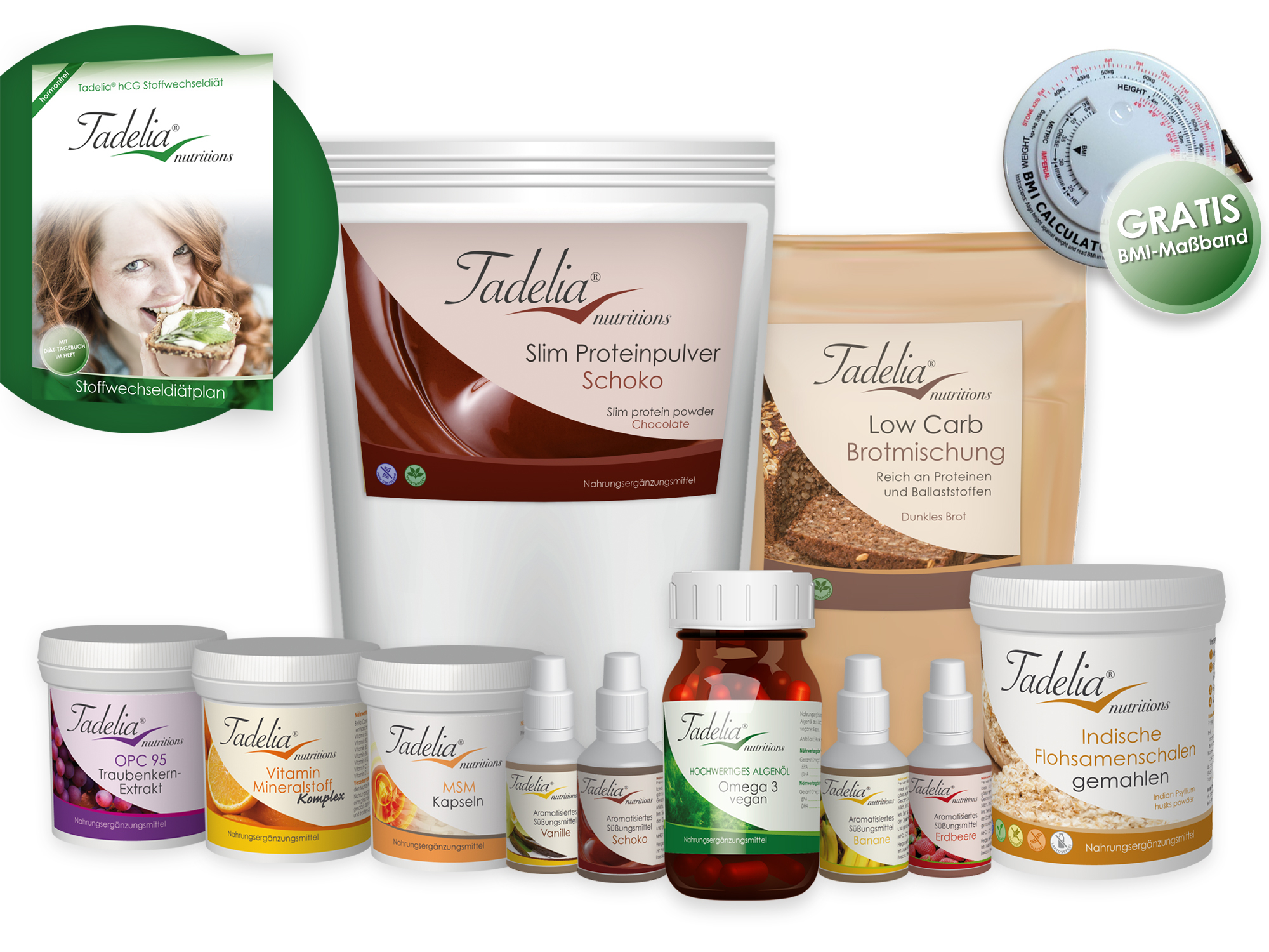 Tadelia® hCG Stoffwechseldiät PAKET 2 | Starterset ohne Hormony Complex G Tadelia® hCG Stoffwechseldiät PAKET 2 | Starterset ohne Hormony Complex G