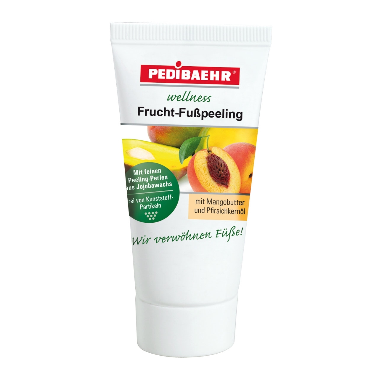 PEDIBAEHR - Wellness Frucht-Fußpeeling mit Mangobutter und Pfirsichkernöl, 30 ml