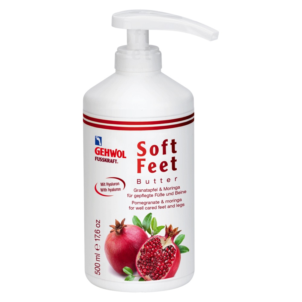 GEHWOL FUSSKRAFT Soft Feet Butter Granatapfel & Moringa | 500 ml