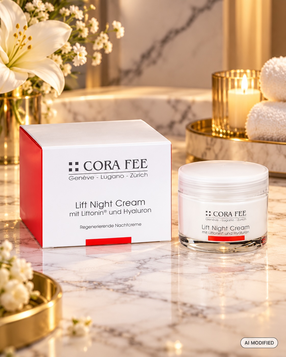 Cora Fee Lift Night Cream mit Liftonin und Hyaluron 50 ml