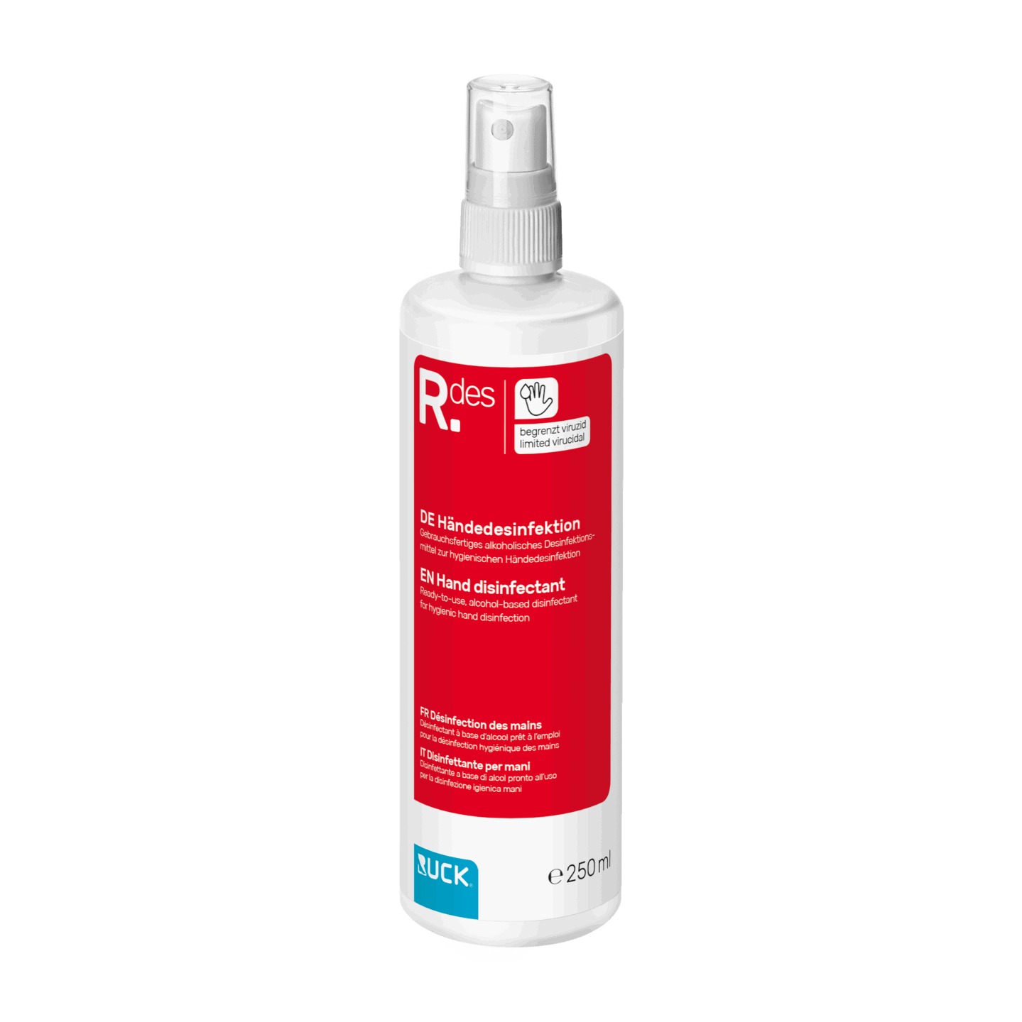 RUCK Händedesinfektion, 250 ml, Sprühflasche RUCK Händedesinfektion, 250 ml, Sprühflasche