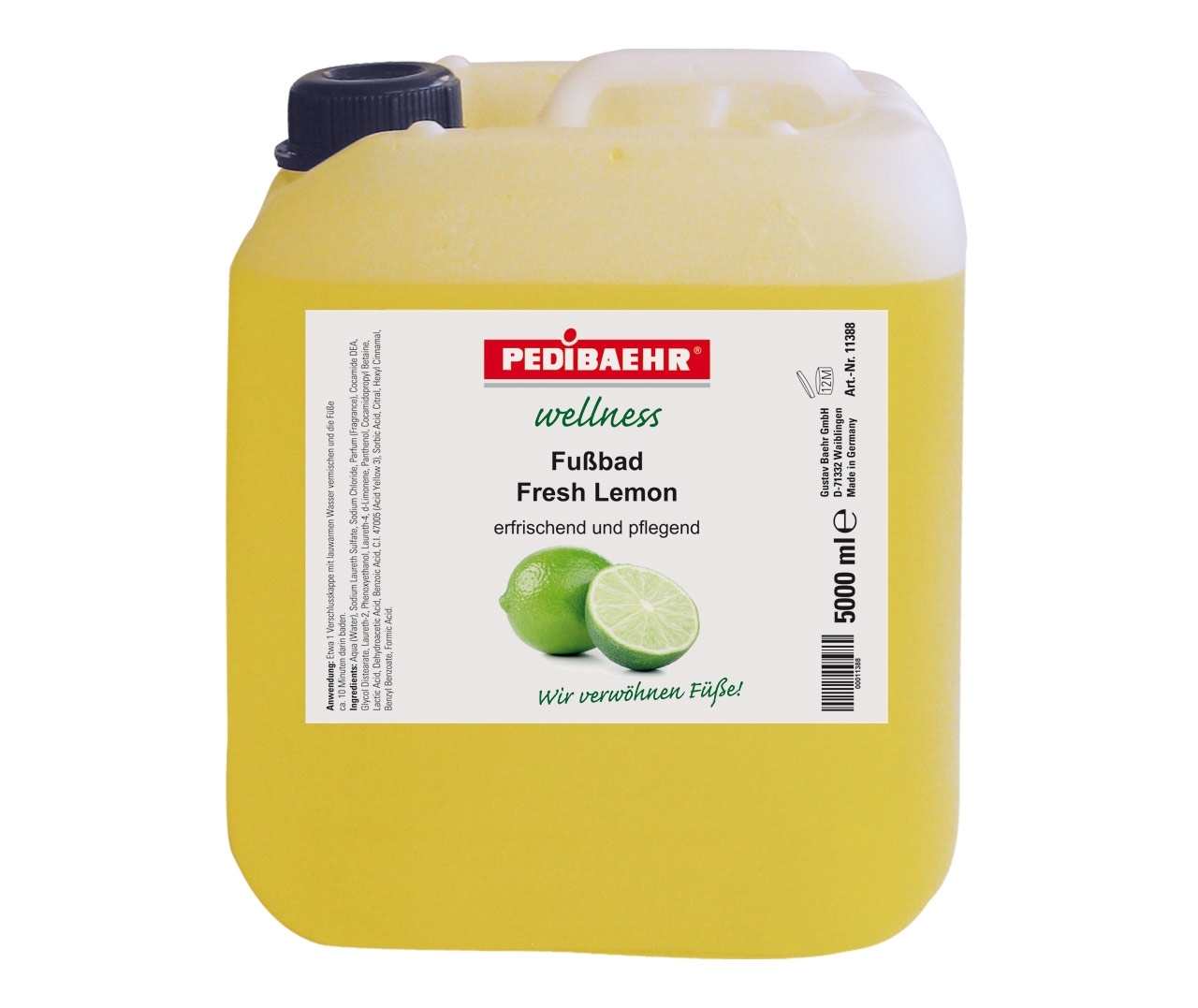 PEDIBAEHR - Wellness Duft-Fußbad Fresh Lemon, 5000 ml