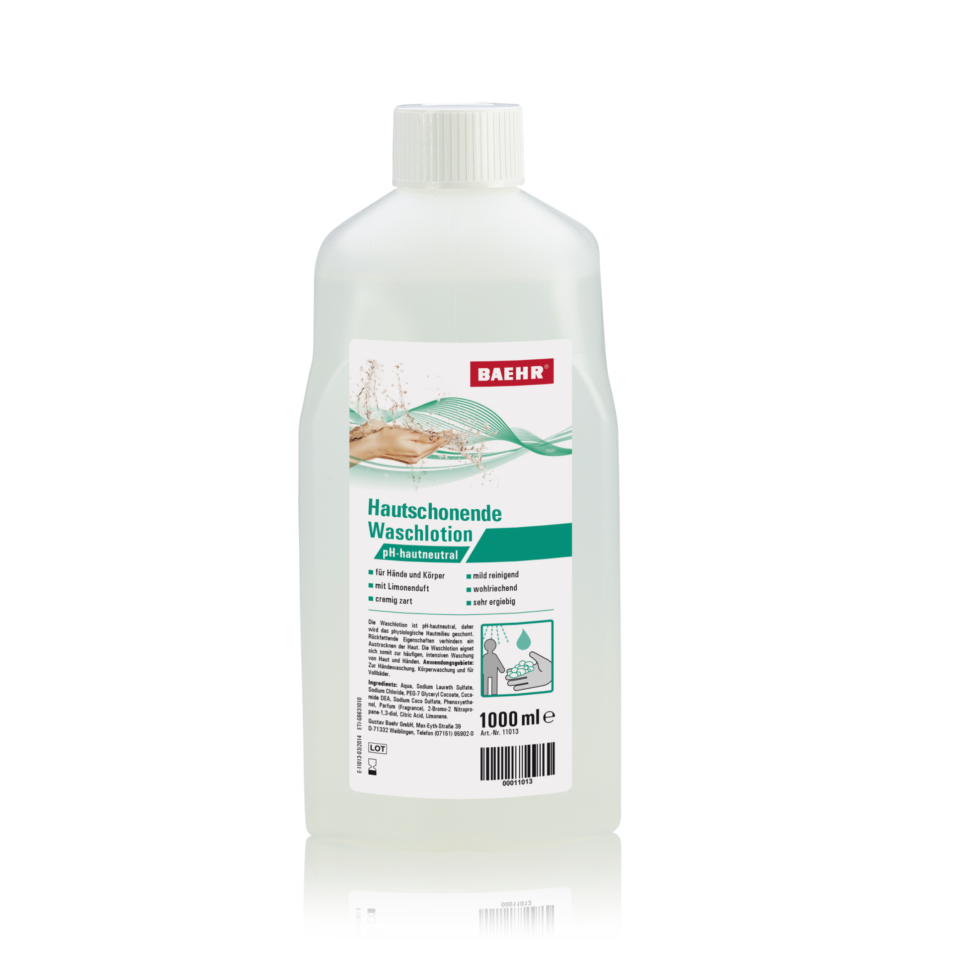BAEHR Hautschonende Waschlotion 1000 ml BAEHR Hautschonende Waschlotion 1000 ml