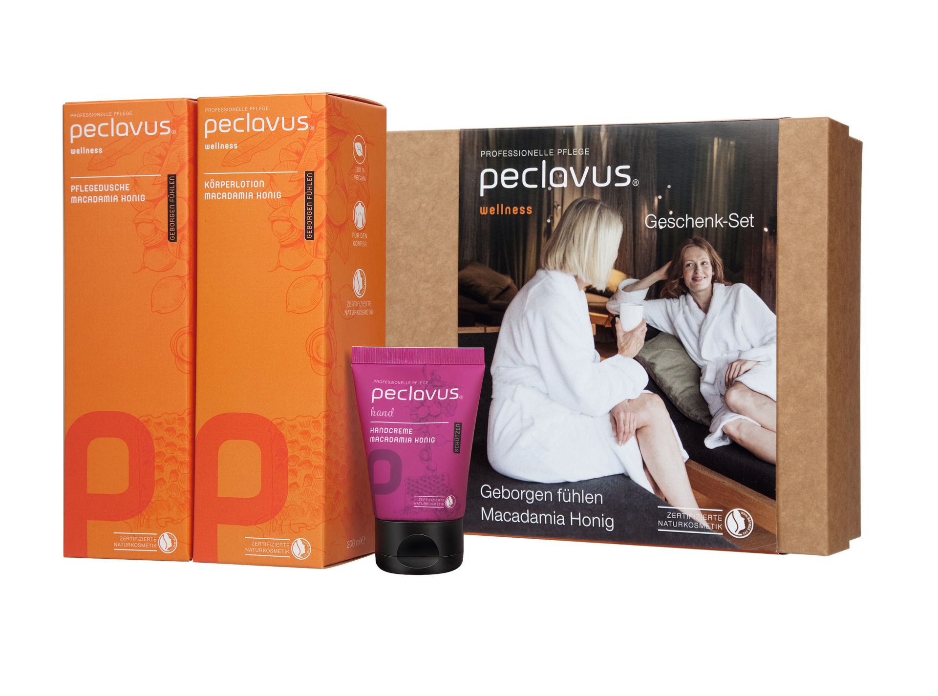 PECLAVUS Geschenk-Set "Geborgen fühlen" | Macadamia Honig PECLAVUS Geschenk-Set "Geborgen fühlen" | Macadamia Honig