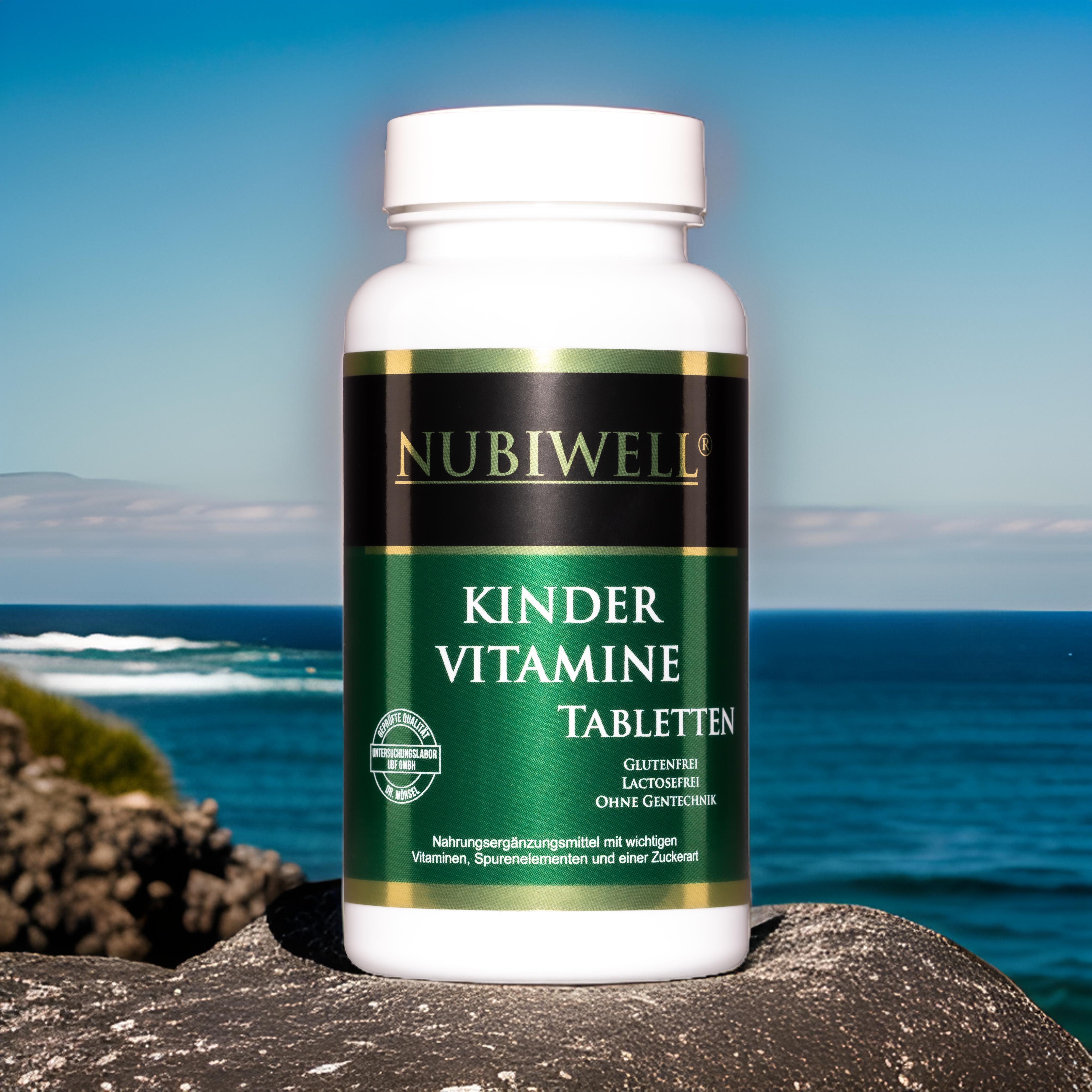 Nubiwell Kinder Vitamine 100 Tabletten á 1000 mg = 100 g Nubiwell Kinder Vitamine 100 Tabletten á 1000 mg = 100 g