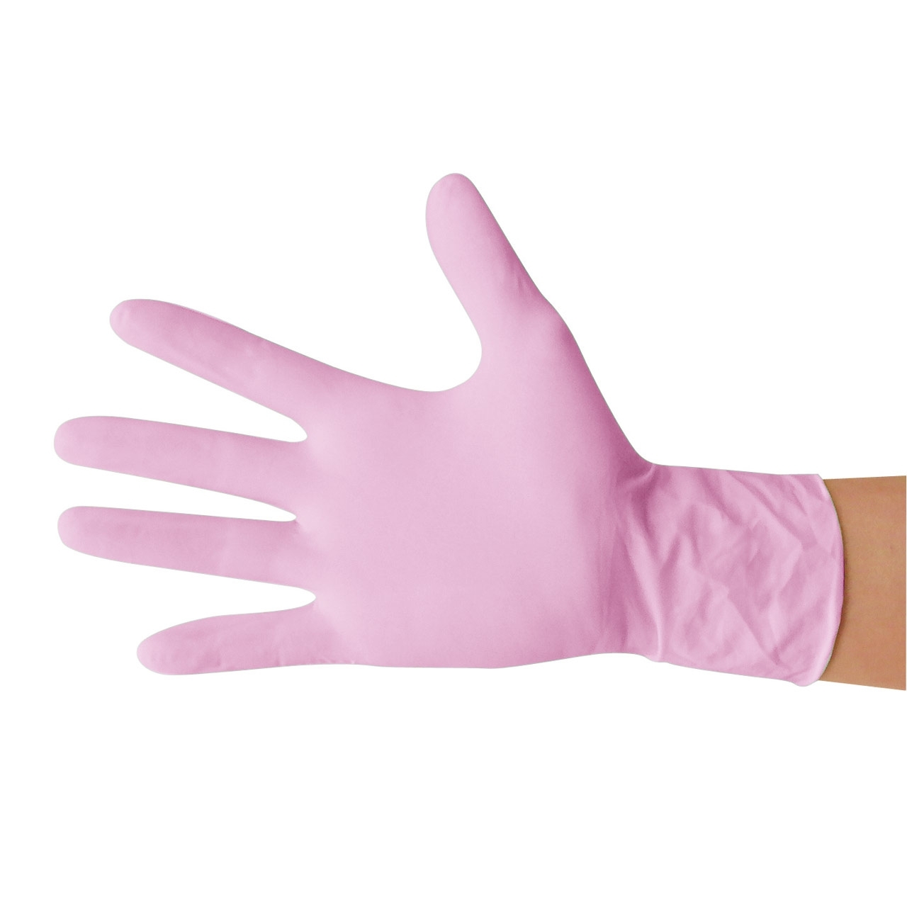 UNIGLOVES Nitril-Einmalhandschuhe pink puderfrei | S klein 100 Stück