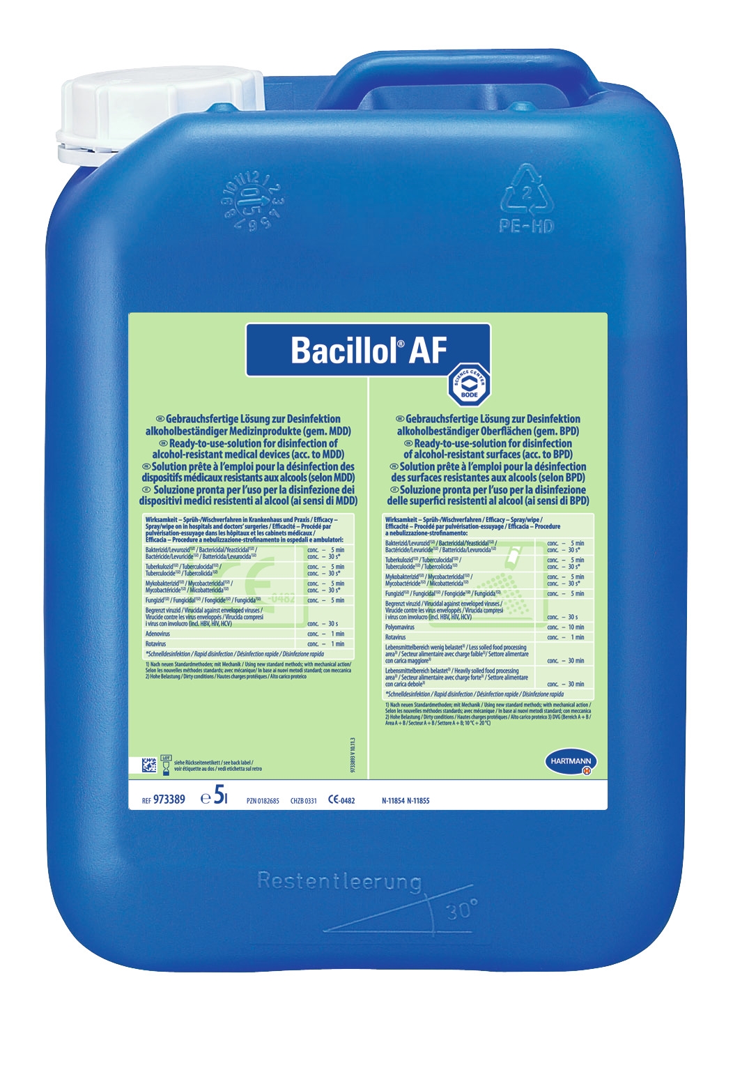 BODE Bacillol AF Flächendesinfektion | 5 Liter BODE Bacillol AF Flächendesinfektion | 5 Liter