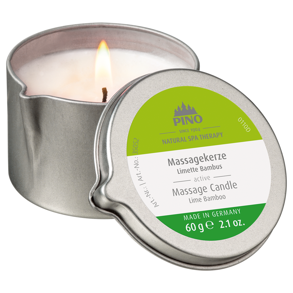 PINO Massagekerzen Limette Bambus - active PINO Massagekerzen Limette Bambus - active