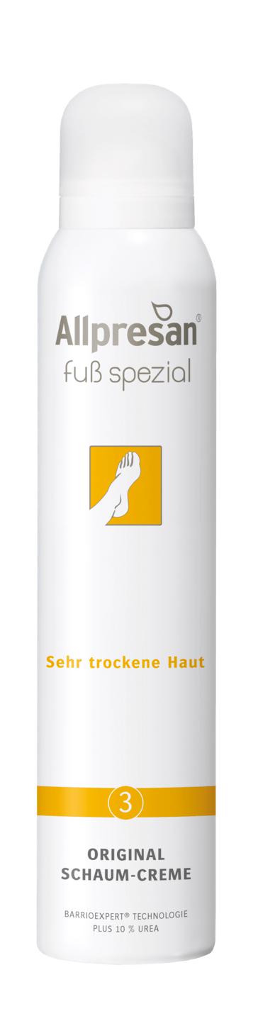 Allpresan Fuß spezial 3 | sehr trockener Haut | Original Schaum-Creme | 200 ml