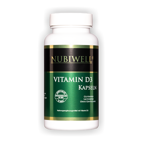 Nubiwell Vitamin D3 90 Kapseln á 415 mg = 37,4 g Nubiwell Vitamin D3 90 Kapseln á 415 mg = 37,4 g