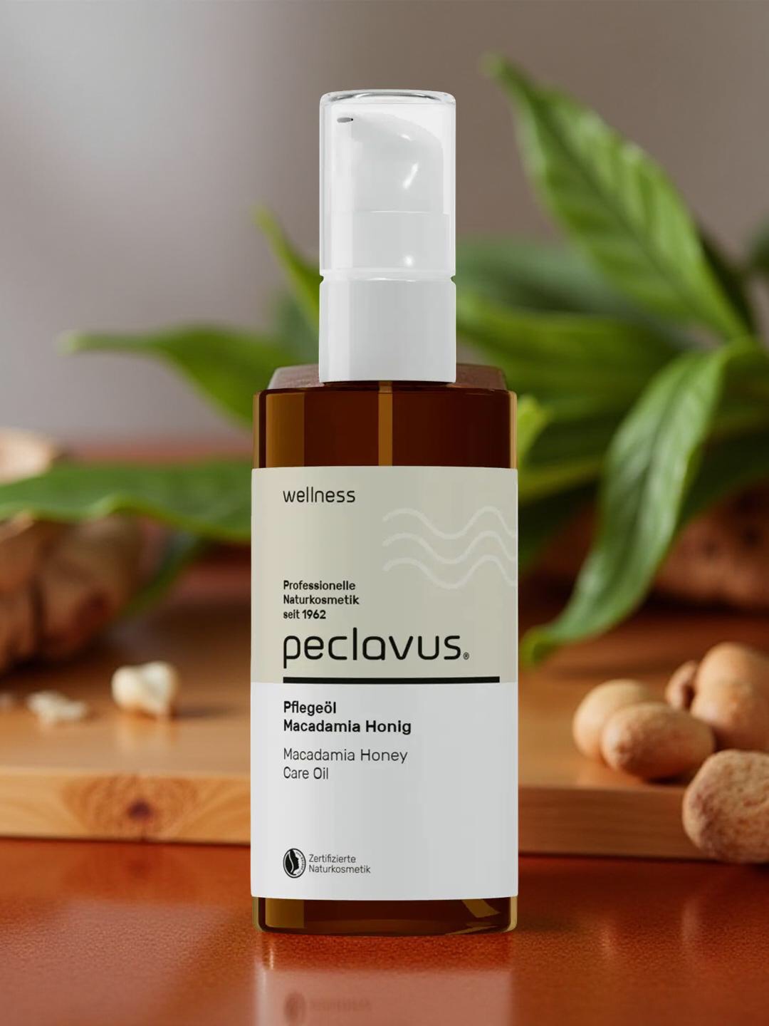 PECLAVUS wellness Pflegeöl Macadamia Honig 100 ml | Geborgen fühlen