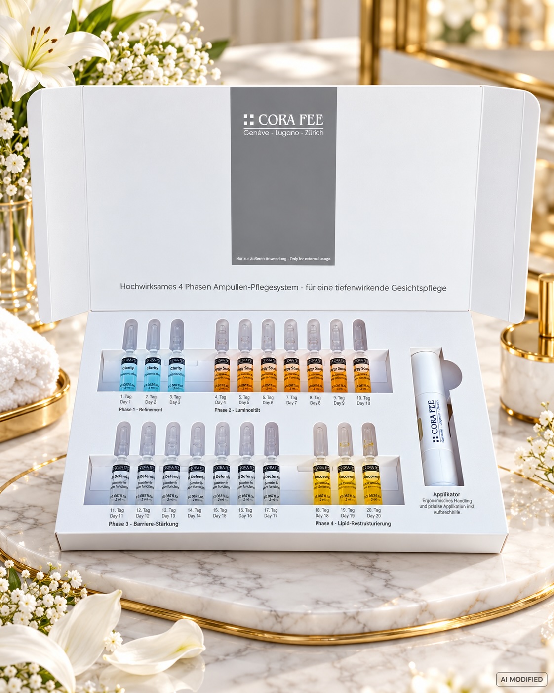 Cora Fee Infinite Glow, 20 x 2 ml, inkl. Applikator