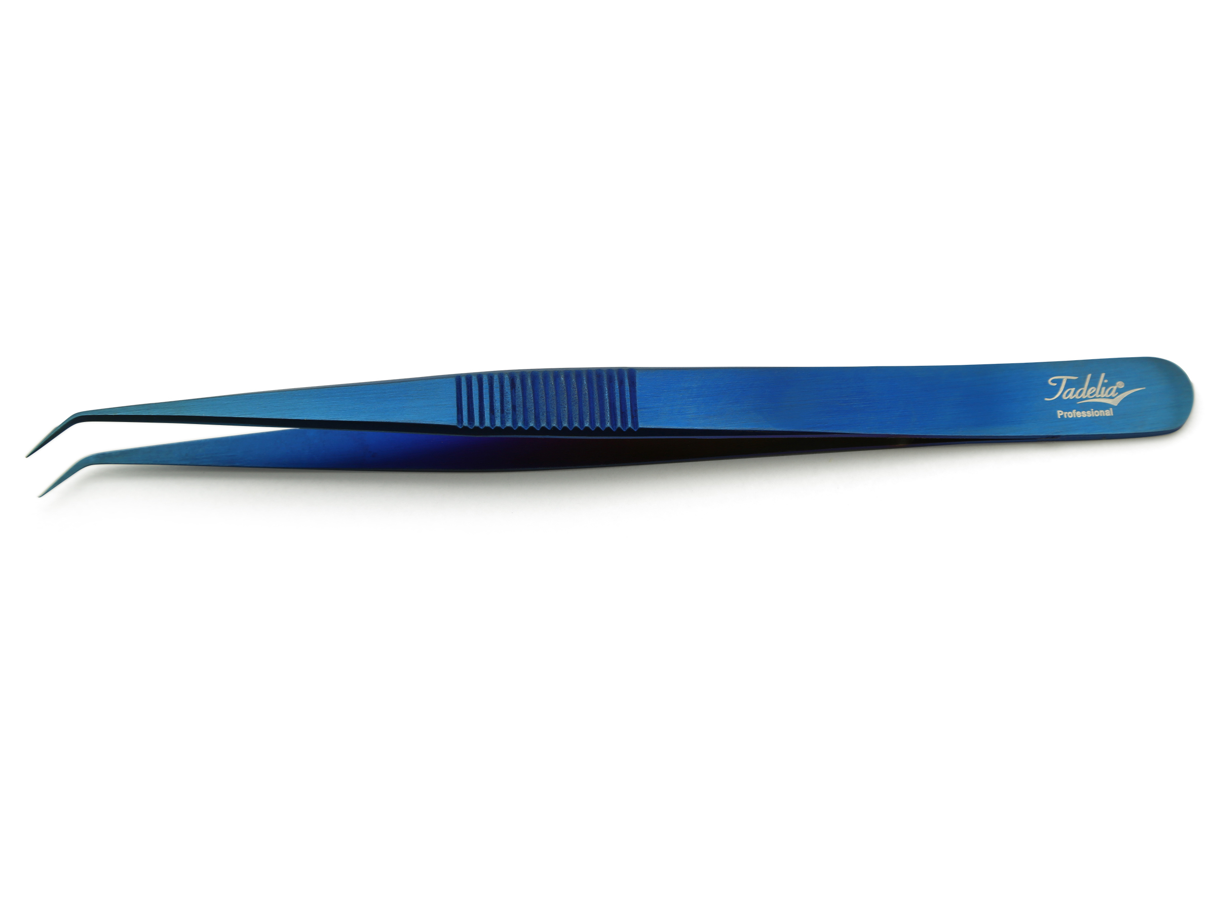 Tadelia® Professional Wimpern Pinzette gebogen | WP-103-P | Länge 14 cm