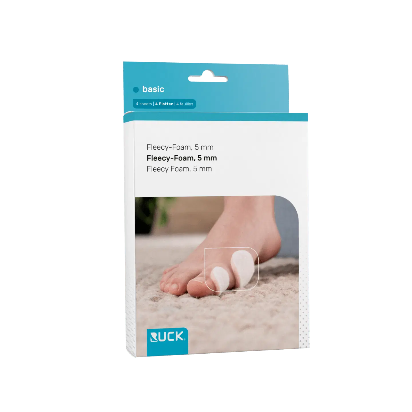 RUCK DRUCKSCHUTZ basic Fleecy-Foam 5 mm 7,5 x 11,6 cm | 4 Platten RUCK DRUCKSCHUTZ basic Fleecy-Foam 5 mm 7,5 x 11,6 cm | 4 Platten
