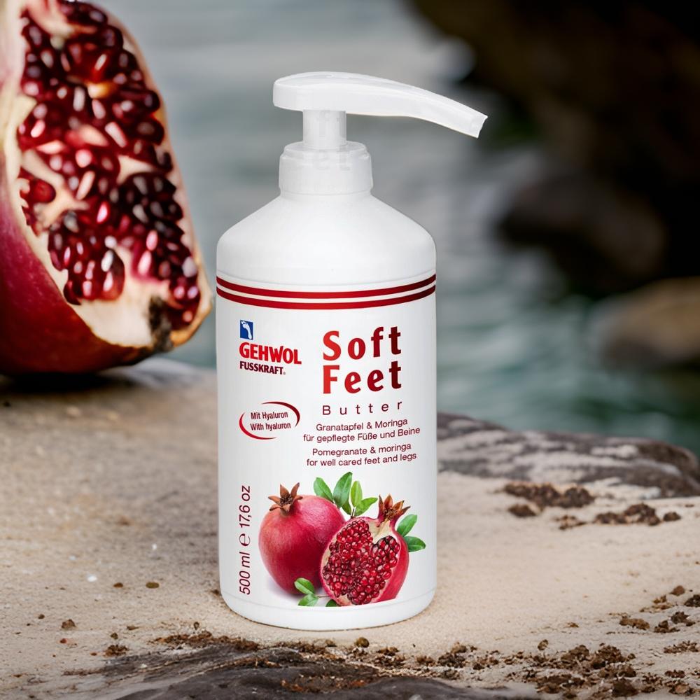 GEHWOL FUSSKRAFT Soft Feet Butter Granatapfel & Moringa | 500 ml GEHWOL FUSSKRAFT Soft Feet Butter Granatapfel & Moringa | 500 ml