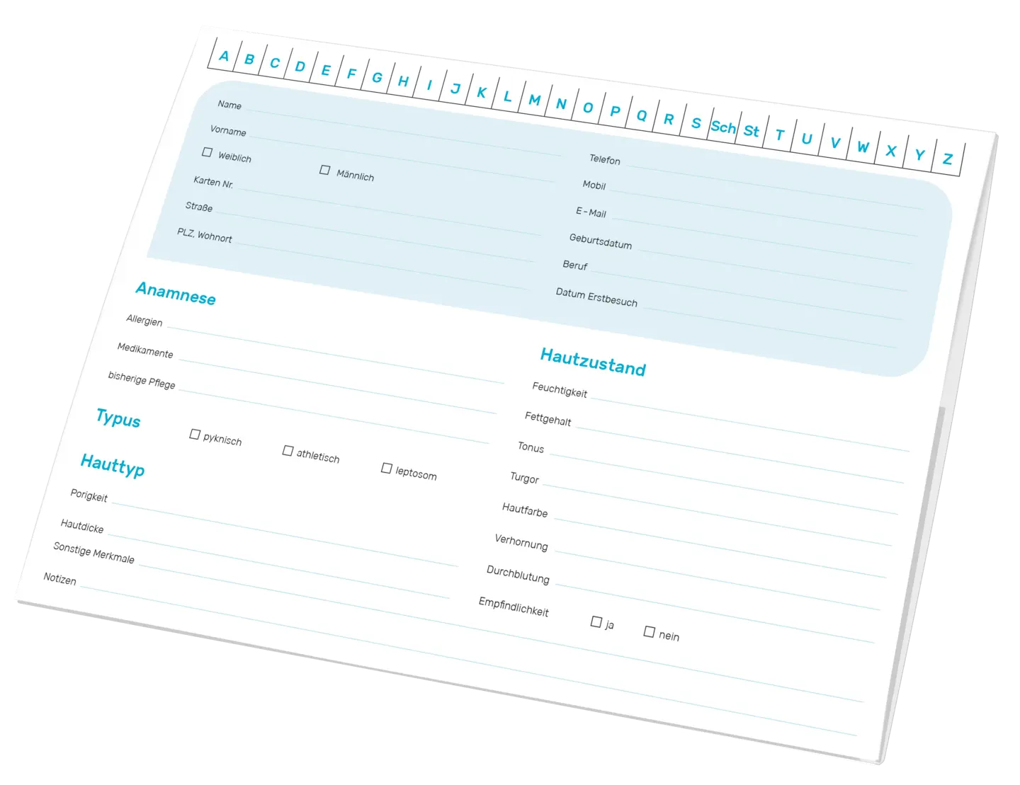 RUCK Analysekarte "Kosmetik" 100 Stück RUCK Analysekarte "Kosmetik" 100 Stück