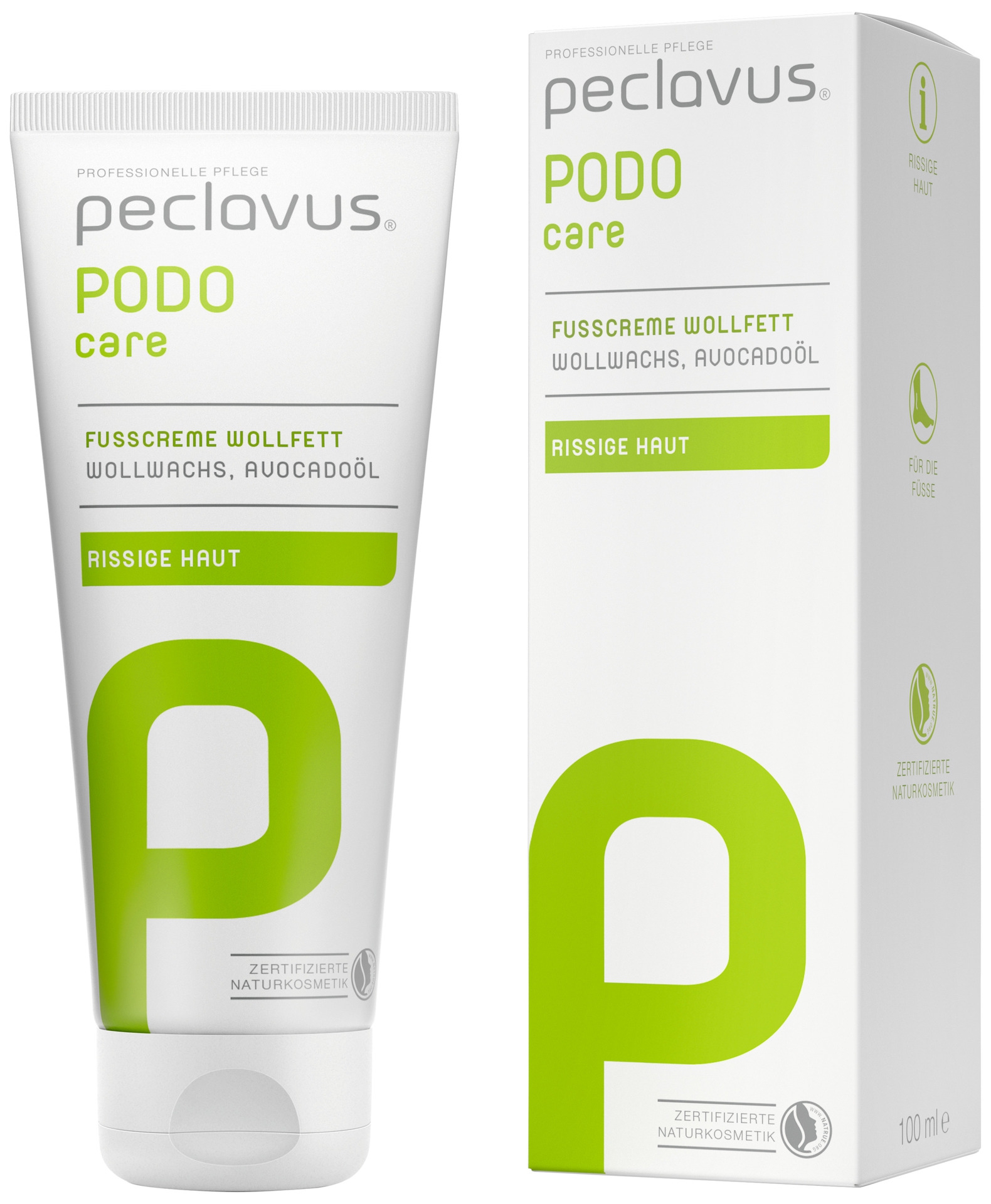 Peclavus PODOcare Fußcreme Wollfett | 100 ml