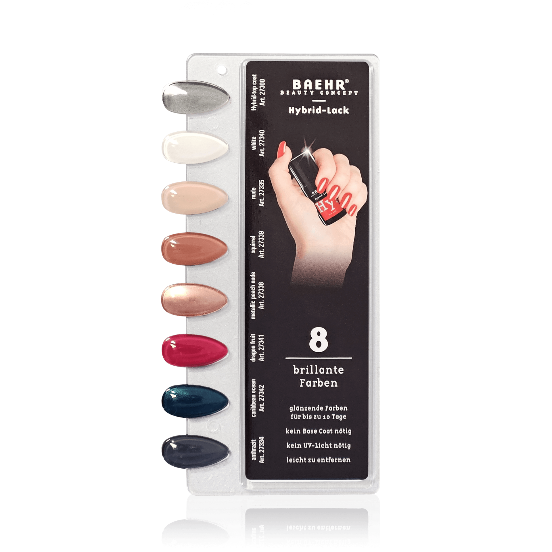 BAEHR BEAUTY CONCEPT - NAILS Hy! Colour-Chart 8 Farben BAEHR BEAUTY CONCEPT - NAILS Hy! Colour-Chart 8 Farben