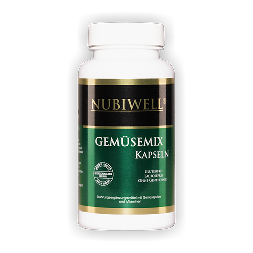 Nubiwell Gemüsemix 80 Kapseln à 720 mg = 57,6 g  Nubiwell Gemüsemix 80 Kapseln à 720 mg = 57,6 g