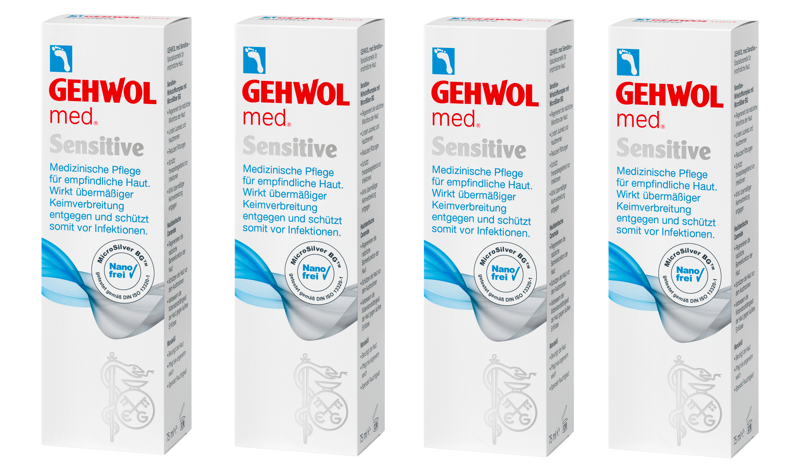 4x GEHWOL med Sensitive 125 ml | 500 ml