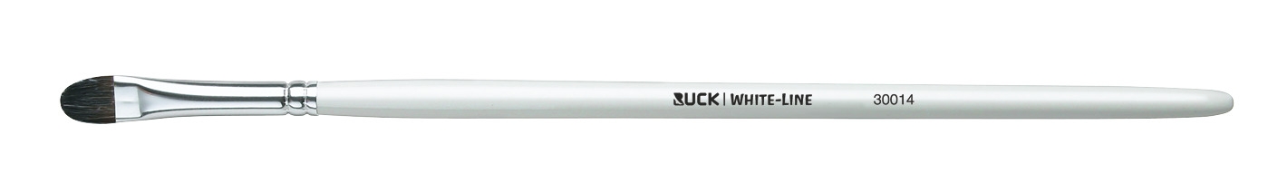RUCK WHITE-Line Schminkpinsel oval Länge ca. 17 cm